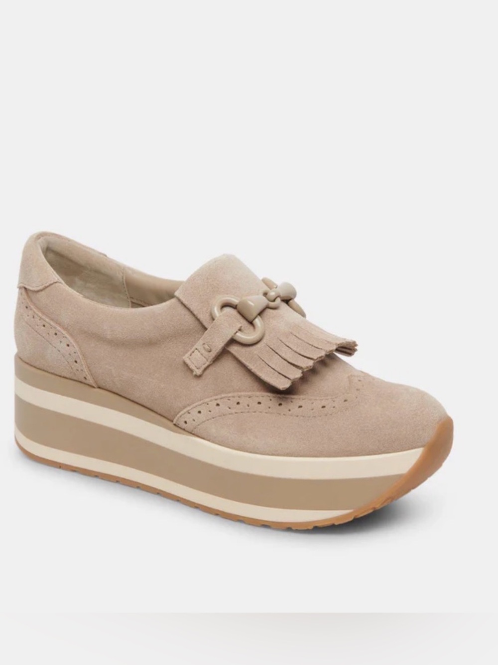 DOLCE VITA Jhax Sneaker in almond suede WORN ONCE